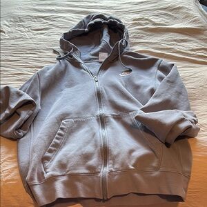 Blue Nike full zip hoodie